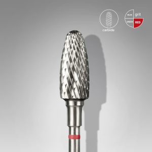 Capat freza/bit carbid con rotunjit rosu Staleks Pro Expert 5mm/13mm FT90R050/13 Capat freza/bit carbid con rotunjit rosu Staleks Pro Expert 6mm/14mm FT70R060/14 Capat freza/bit carbid con rotunjit rosu Staleks Pro Expert 6mm/14mm FT71R060/14