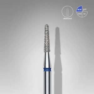 Capat freza/bit diamantat ac/con albastru Staleks Pro Expert 1,8mm/8mm FA70B018/8