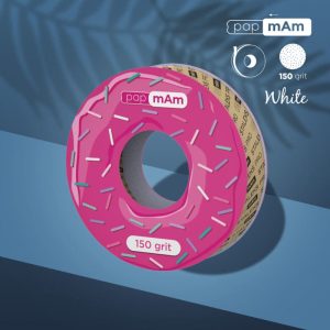 Rola banda abraziva de unica folosinta alba papmAm Staleks Pro Expert, granulatie 150 (fără carcasă de plastic)