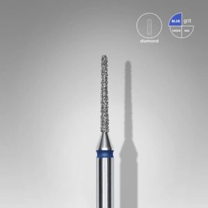 Capat freza/bit diamantat ac subtire albastru Staleks Pro Expert 1mm/10mm FA80B010/10