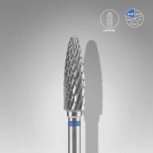 Capat freza/bit carbid con albastru Staleks Pro Expert 4mm/14mm FT90B040/14