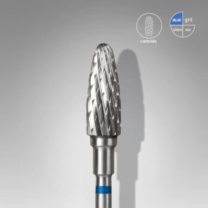 Capat freza/bit carbid con rotunjit albastru Staleks Pro Expert 5mm/13mm FT90B050/13