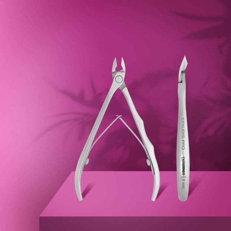 Cleste profesional cuticule Staleks Pro Expert NE-20-8 mm 1 Cleste profesional cuticule Staleks Pro Expert NE-20-8 mm