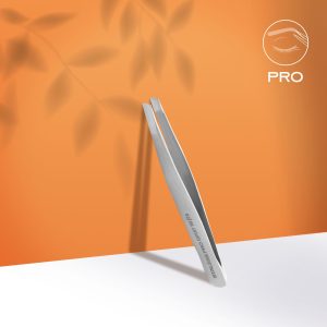 Penseta pentru sprancene Staleks Pro Expert cu margini late/tesite TE-10/3
