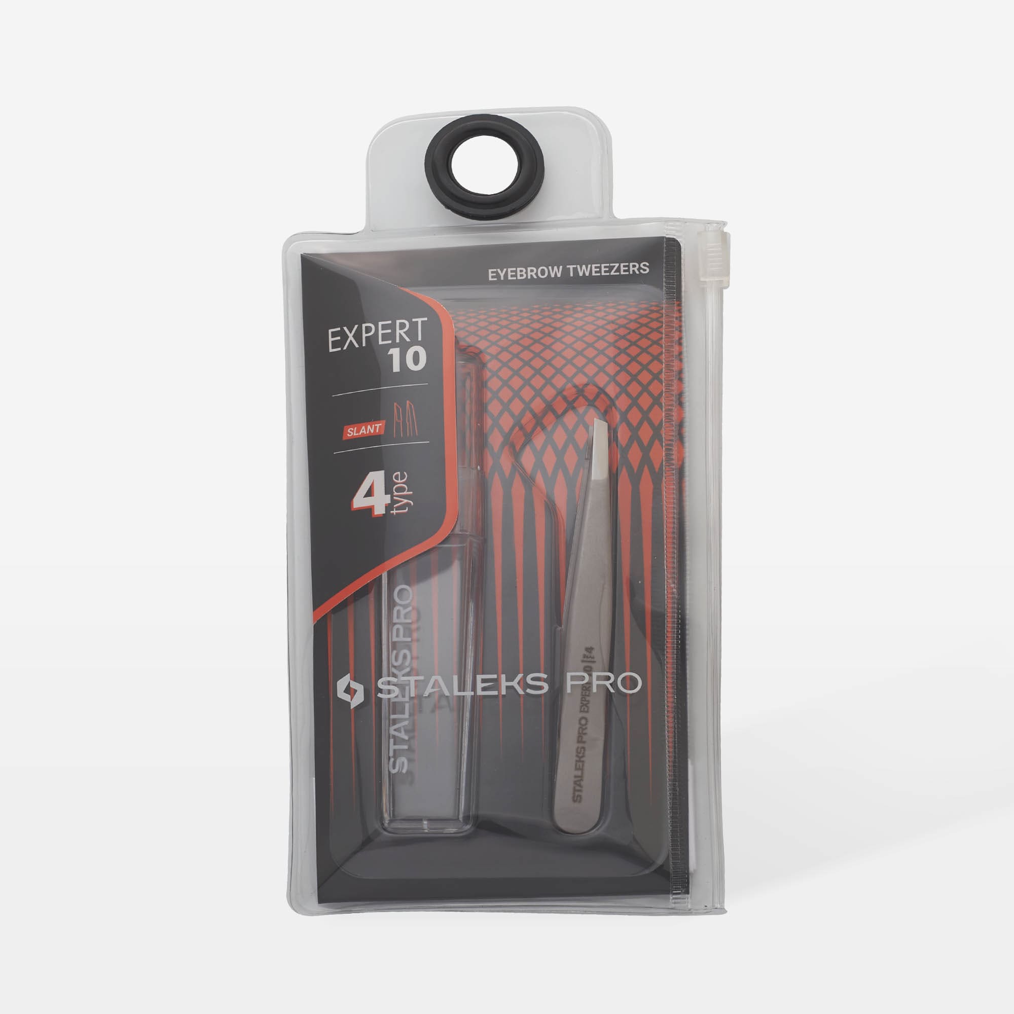 Penseta pentru sprancene Staleks Pro Expert cu margini inguste/tesite TE-10/4 4 Penseta pentru sprancene Staleks Pro Expert cu margini inguste/tesite TE-10/4