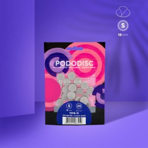 Rezerve disc pedichiura din burete pentru finisat, PODODISC Staleks Pro S-15mm, PDFB-15