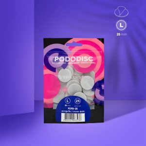 Rezerve disc pedichiura din burete pentru finisat, PODODISC Staleks Pro L-25mm, PDFB-25
